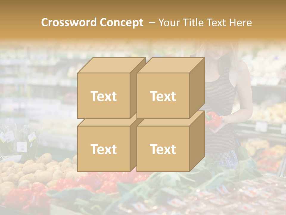 Fresh Diet Woman PowerPoint Template