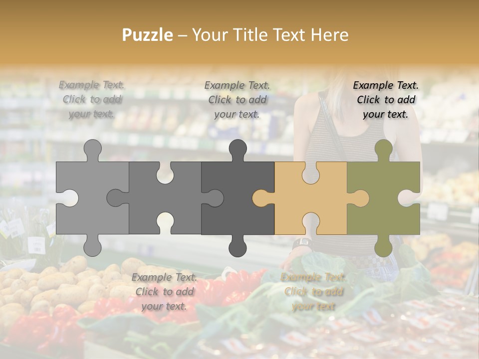 Fresh Diet Woman PowerPoint Template