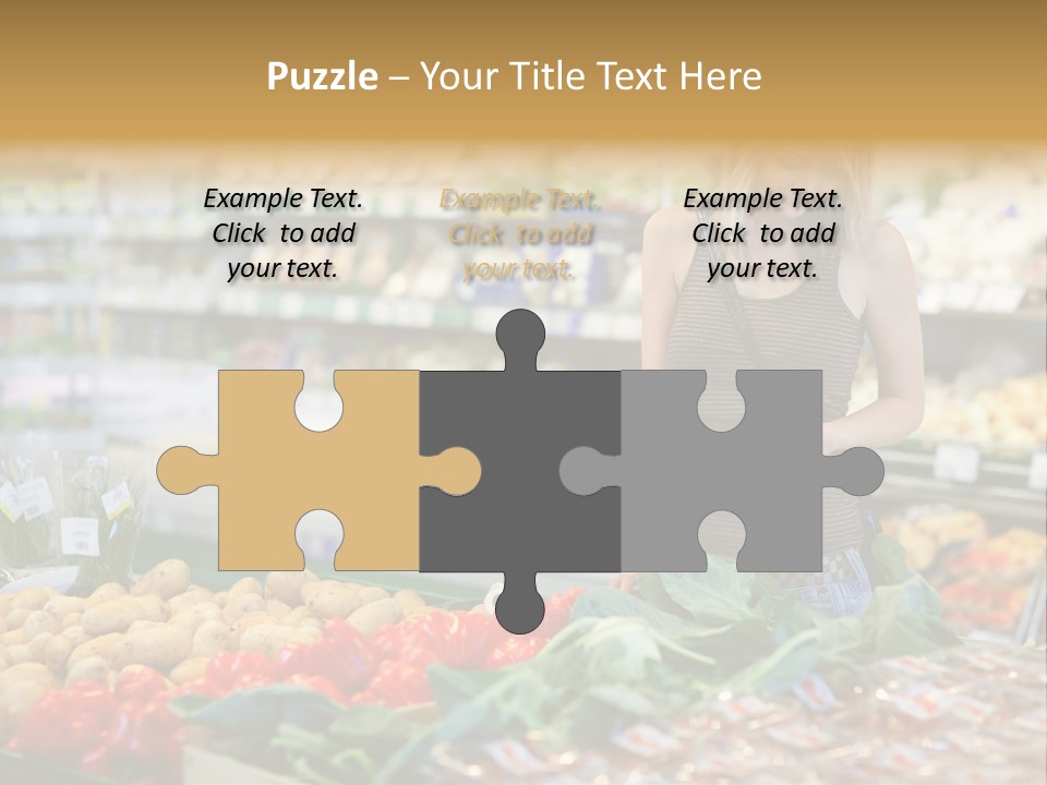 Fresh Diet Woman PowerPoint Template