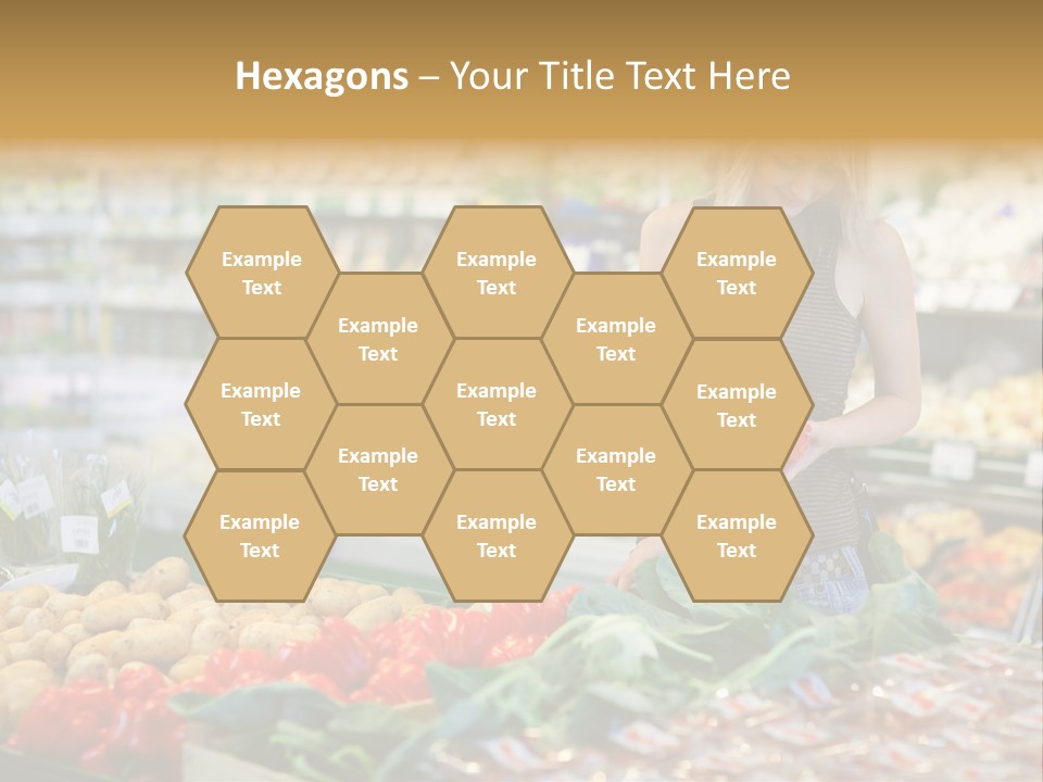 Fresh Diet Woman PowerPoint Template