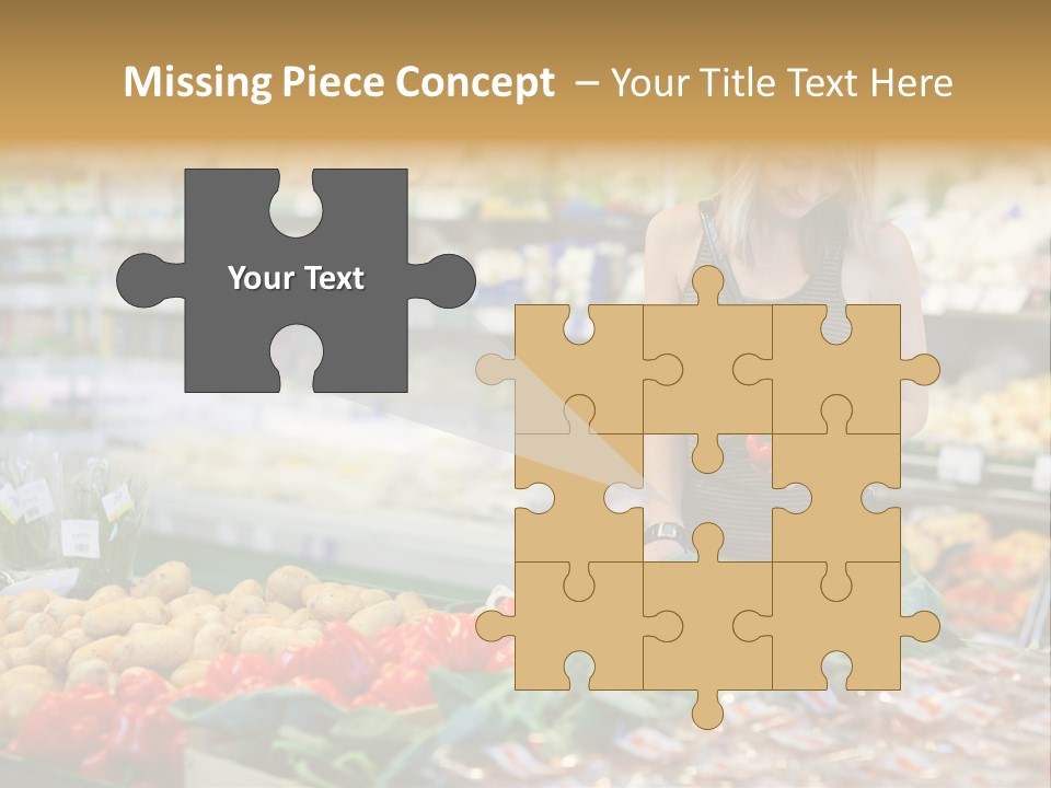 Fresh Diet Woman PowerPoint Template