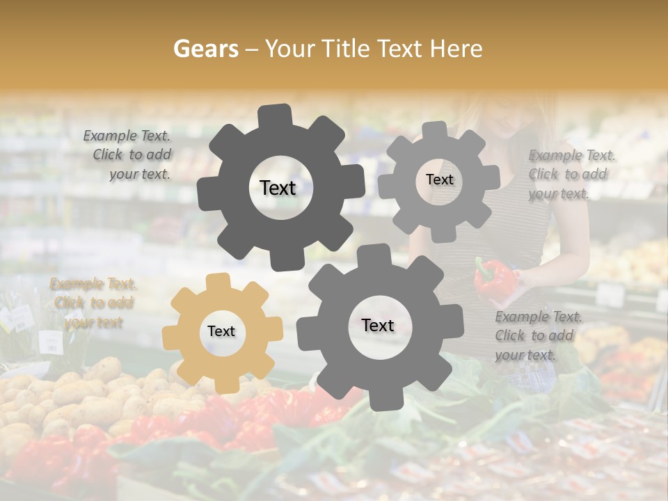 Fresh Diet Woman PowerPoint Template