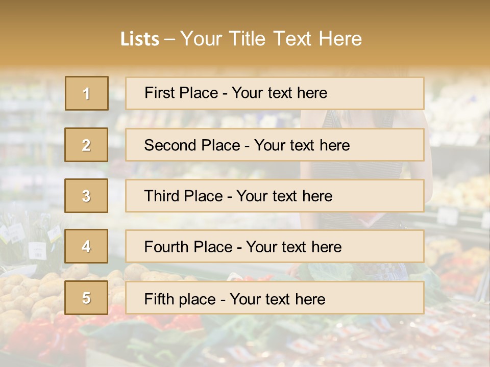 Fresh Diet Woman PowerPoint Template