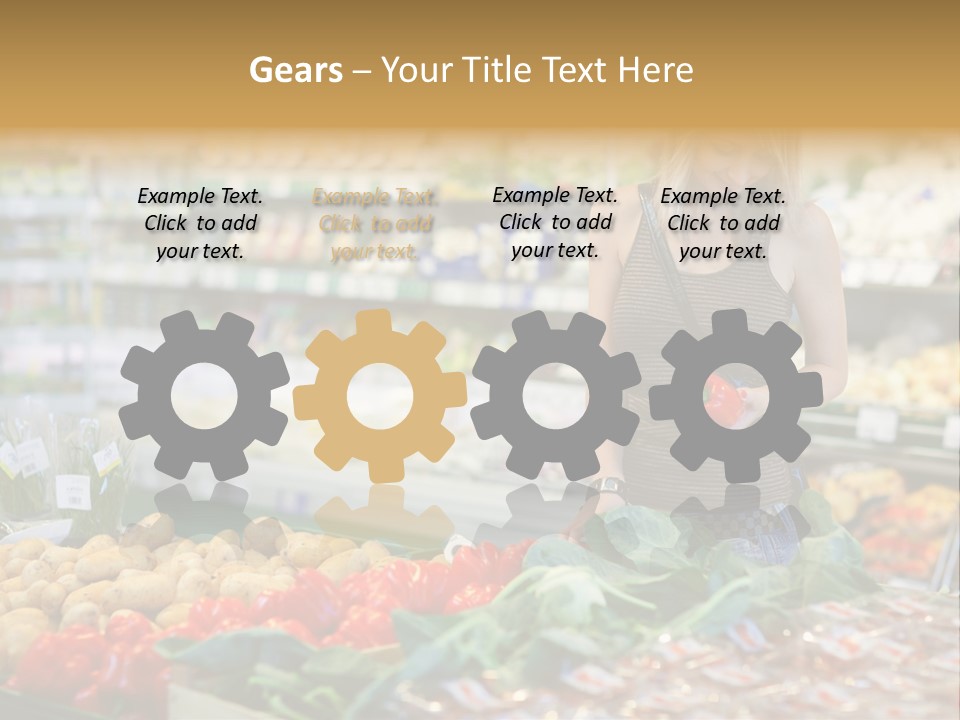 Fresh Diet Woman PowerPoint Template