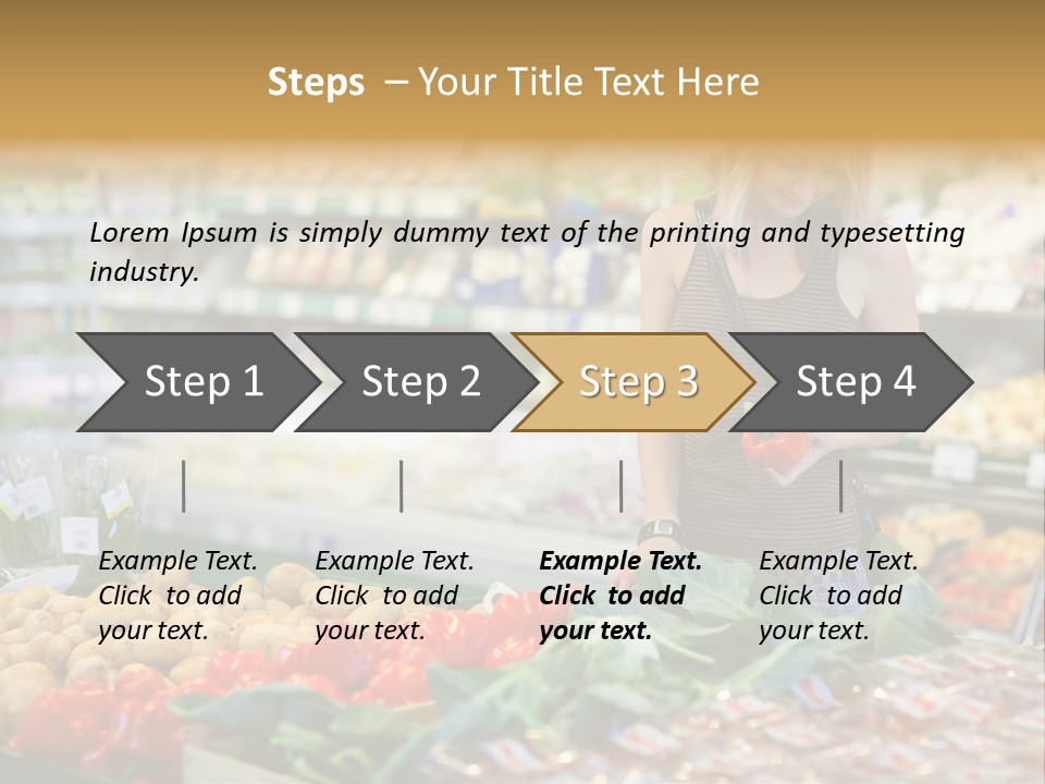 Fresh Diet Woman PowerPoint Template