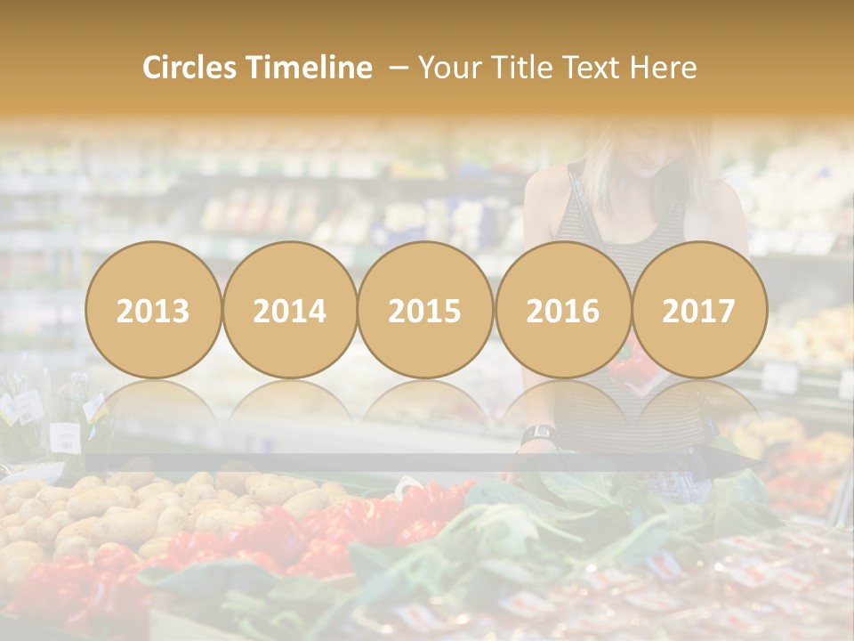 Fresh Diet Woman PowerPoint Template