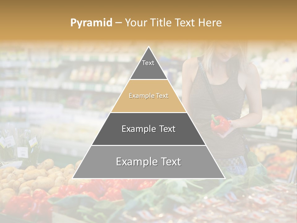 Fresh Diet Woman PowerPoint Template