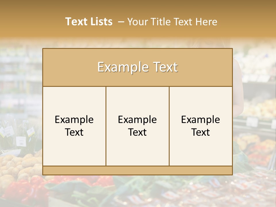 Fresh Diet Woman PowerPoint Template
