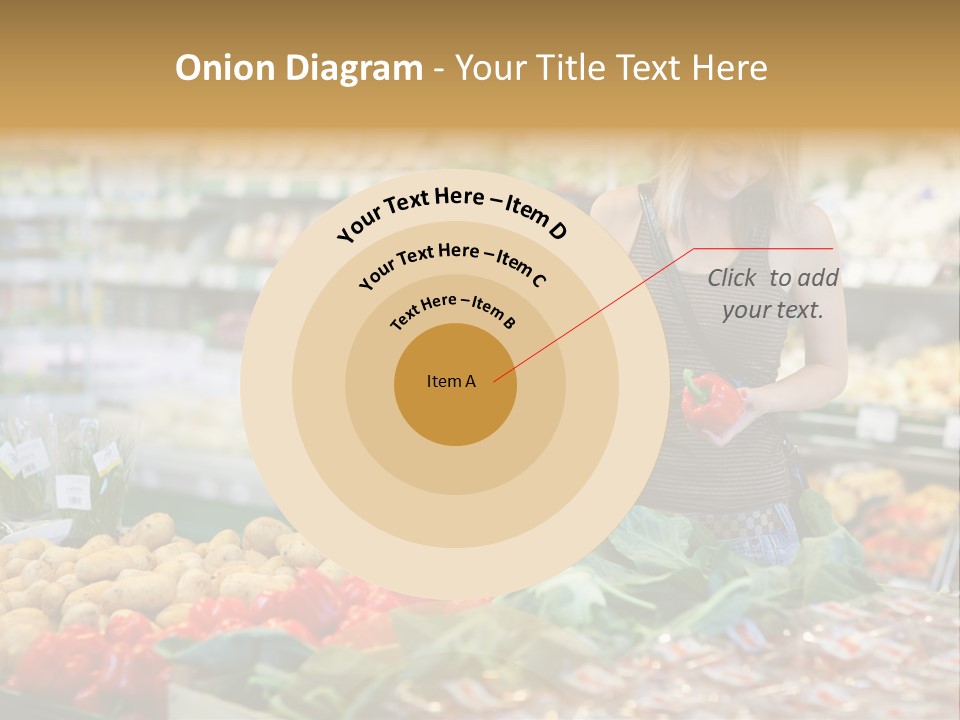 Fresh Diet Woman PowerPoint Template