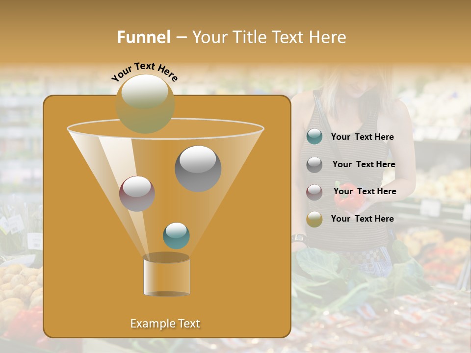 Fresh Diet Woman PowerPoint Template