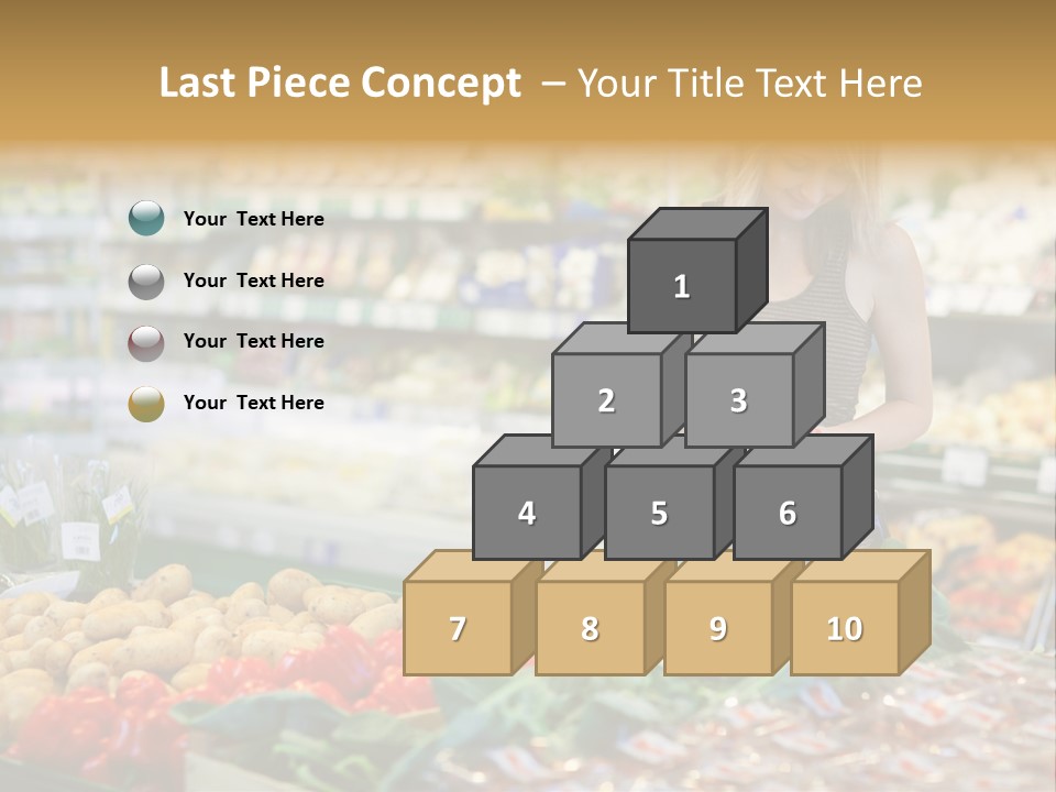 Fresh Diet Woman PowerPoint Template