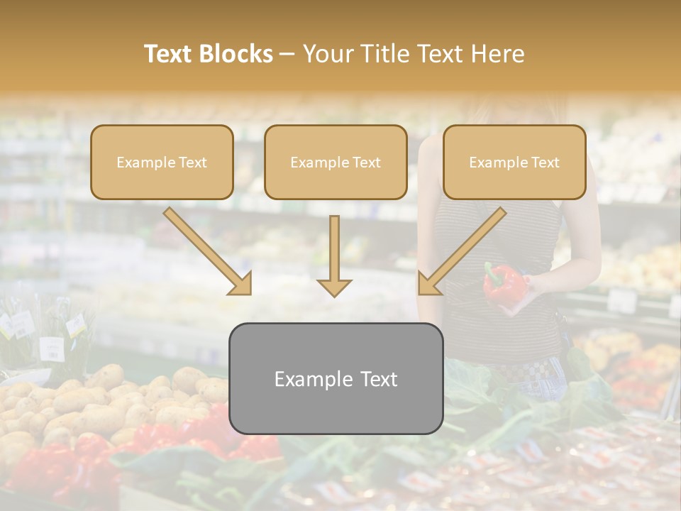 Fresh Diet Woman PowerPoint Template