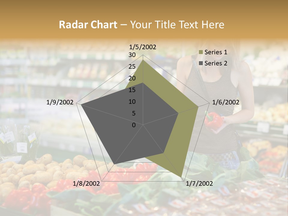 Fresh Diet Woman PowerPoint Template