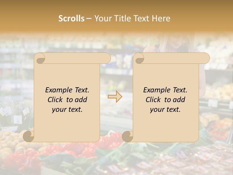 Fresh Diet Woman PowerPoint Template