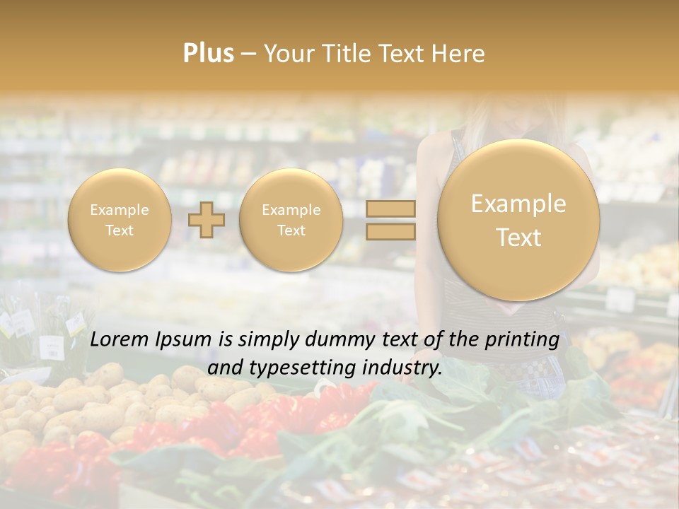 Fresh Diet Woman PowerPoint Template