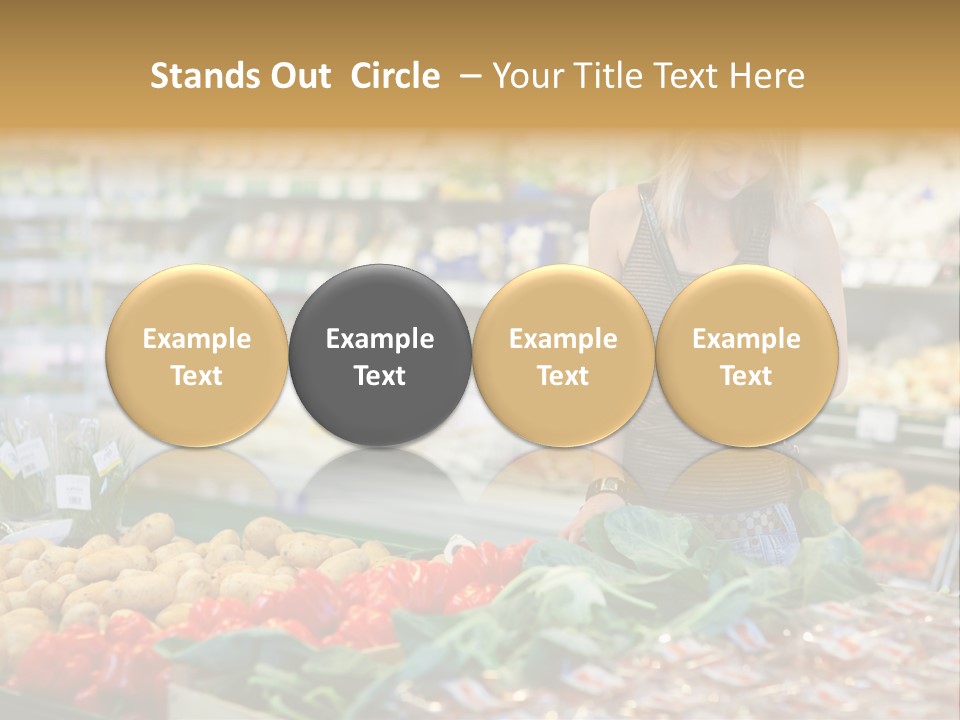 Fresh Diet Woman PowerPoint Template