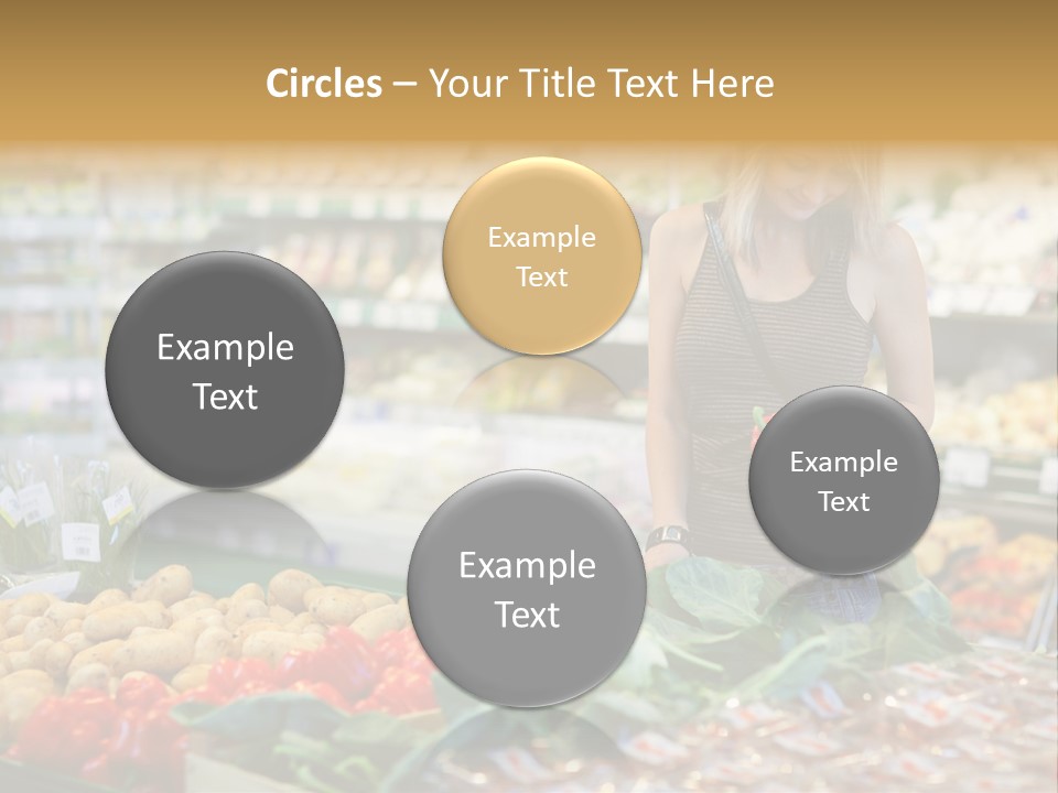 Fresh Diet Woman PowerPoint Template