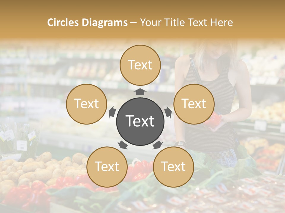 Fresh Diet Woman PowerPoint Template