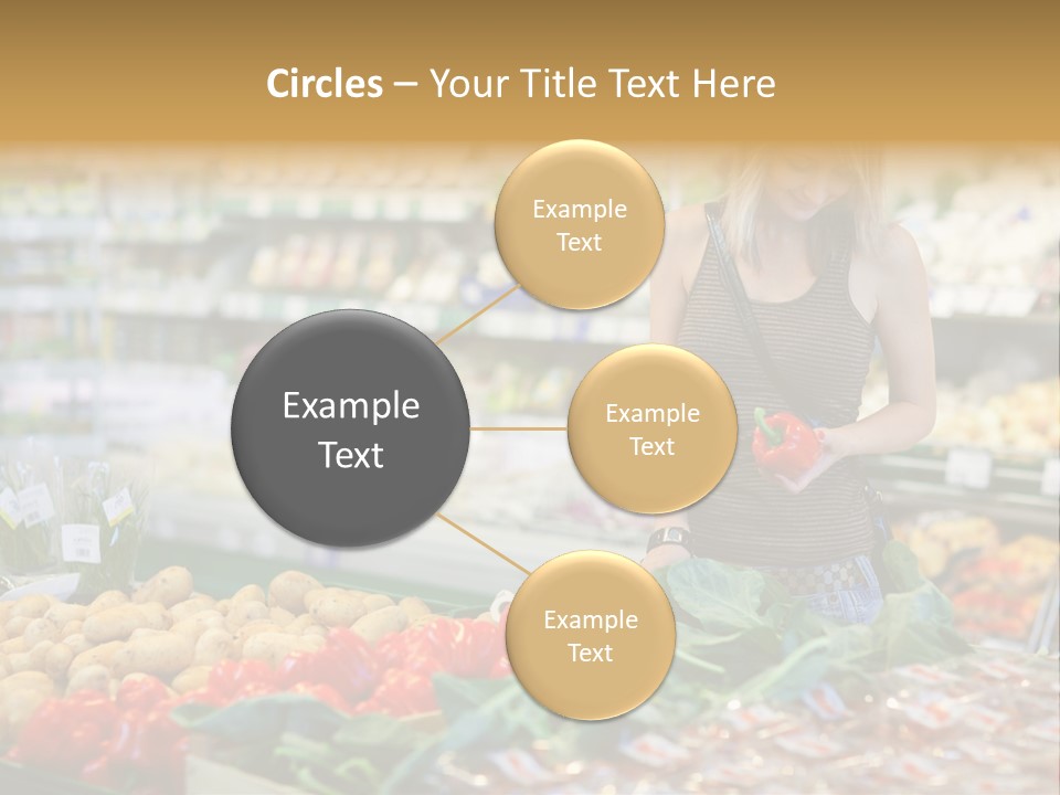 Fresh Diet Woman PowerPoint Template