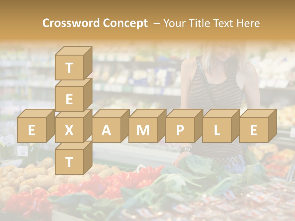 Fresh Diet Woman PowerPoint Template