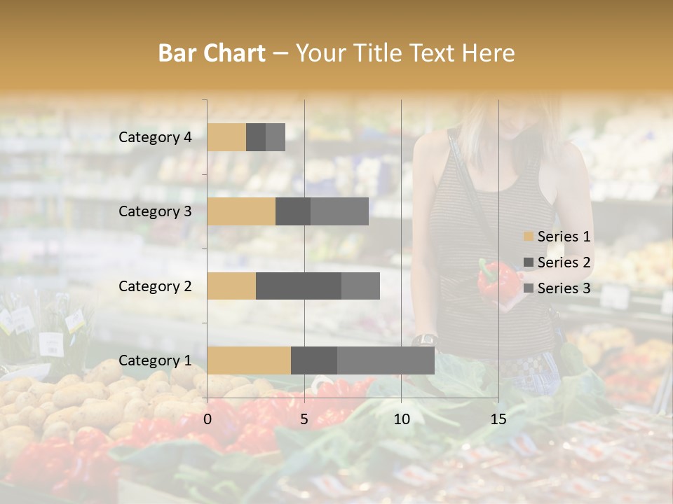 Fresh Diet Woman PowerPoint Template