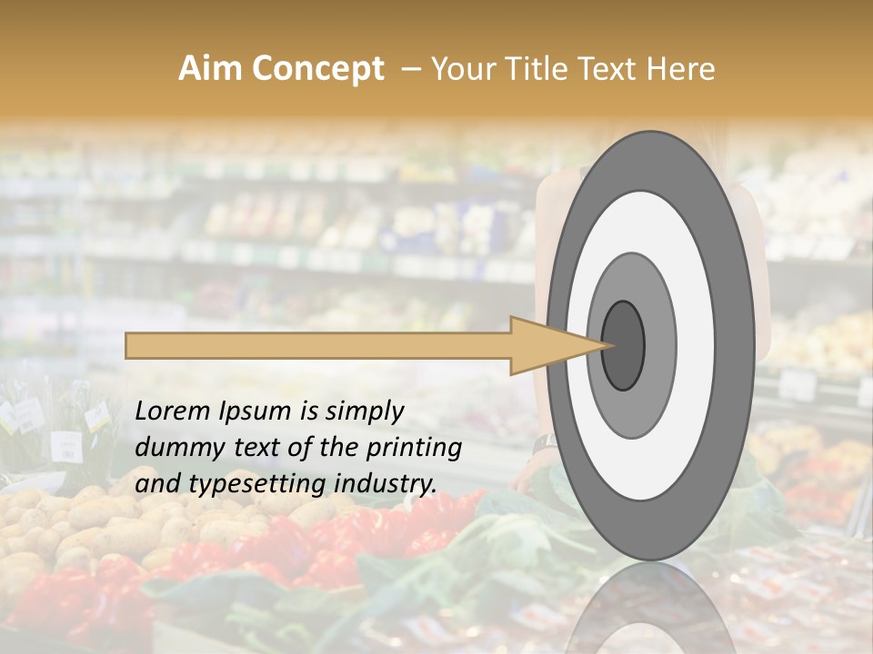 Fresh Diet Woman PowerPoint Template