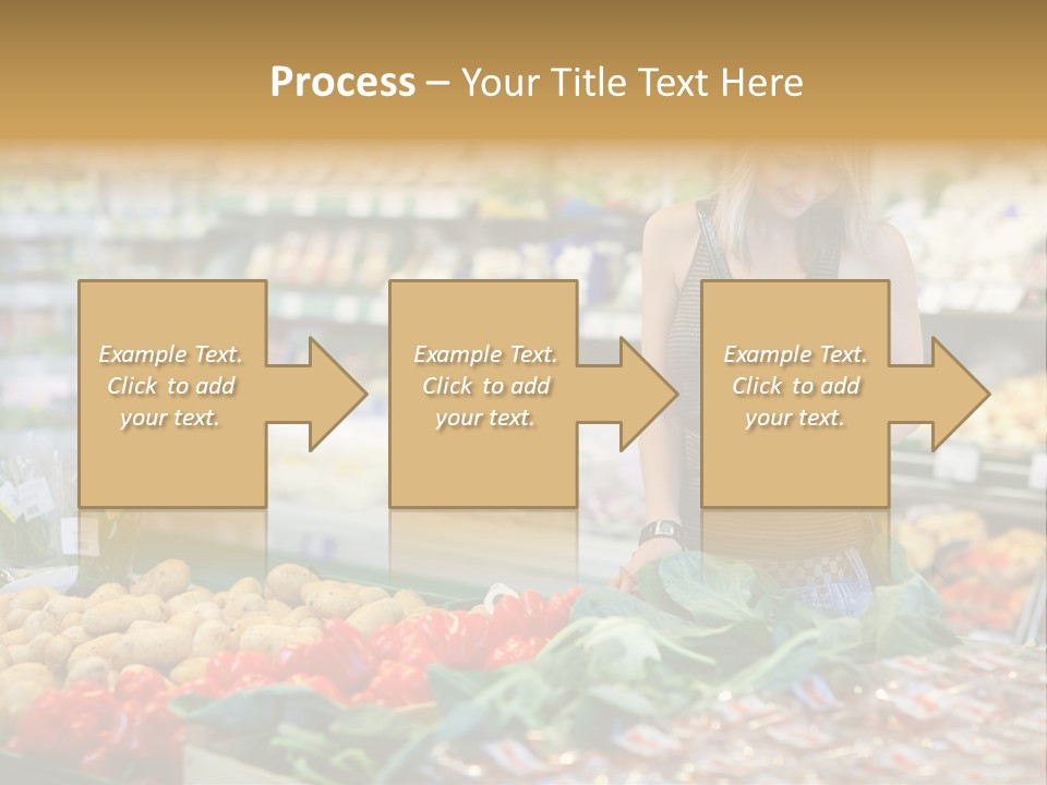 Fresh Diet Woman PowerPoint Template