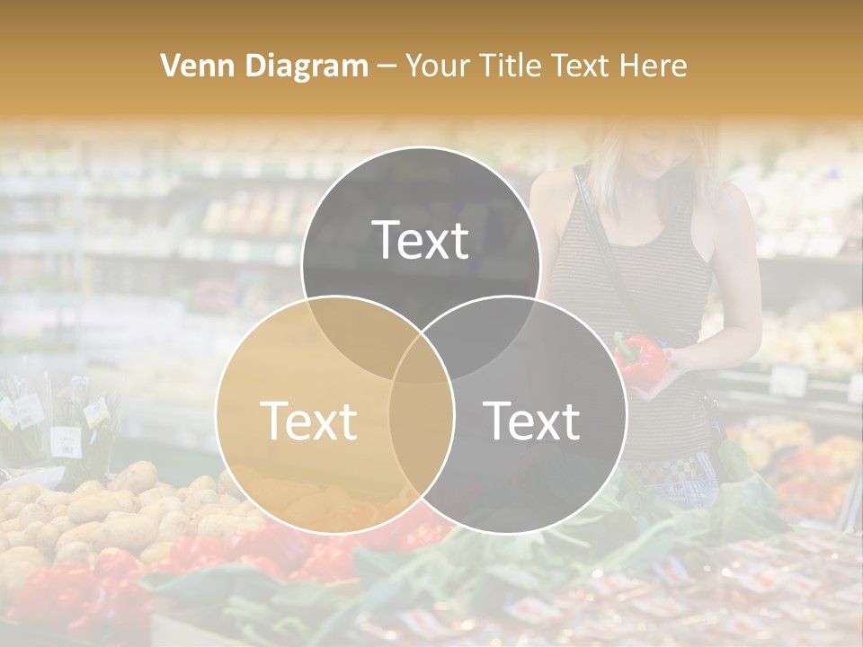 Fresh Diet Woman PowerPoint Template