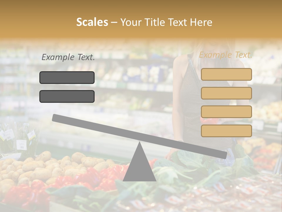 Fresh Diet Woman PowerPoint Template