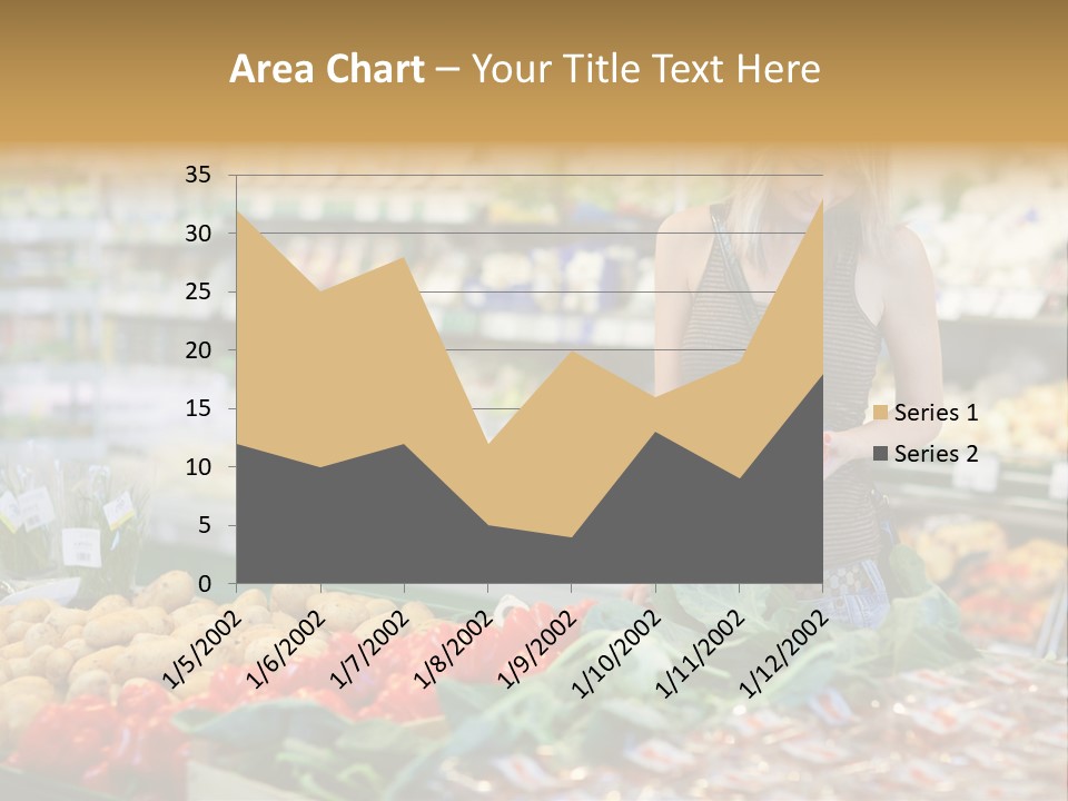 Fresh Diet Woman PowerPoint Template