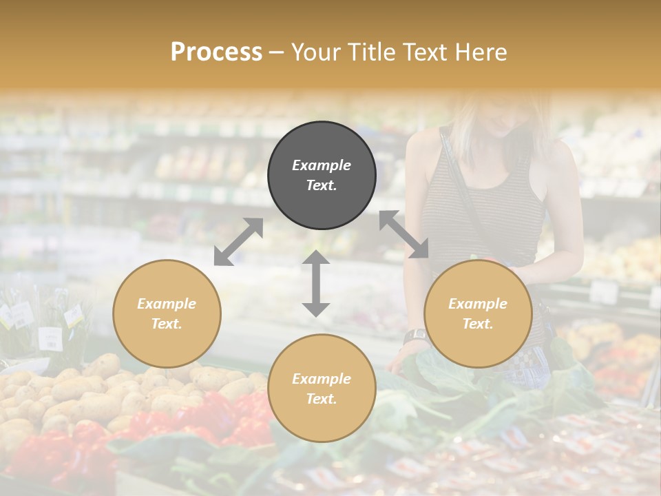 Fresh Diet Woman PowerPoint Template