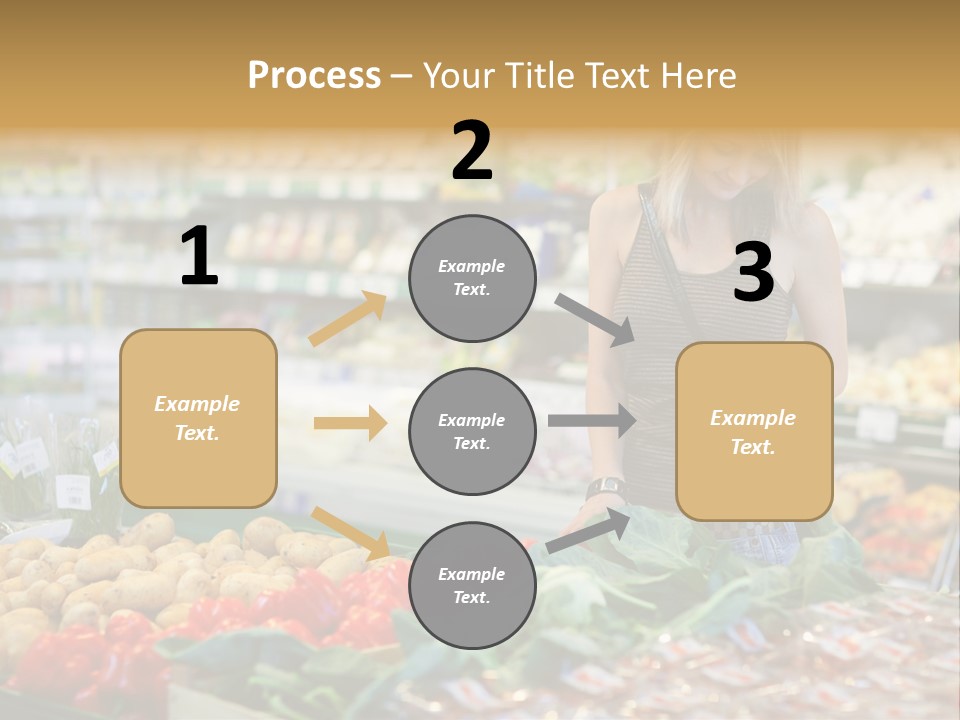 Fresh Diet Woman PowerPoint Template