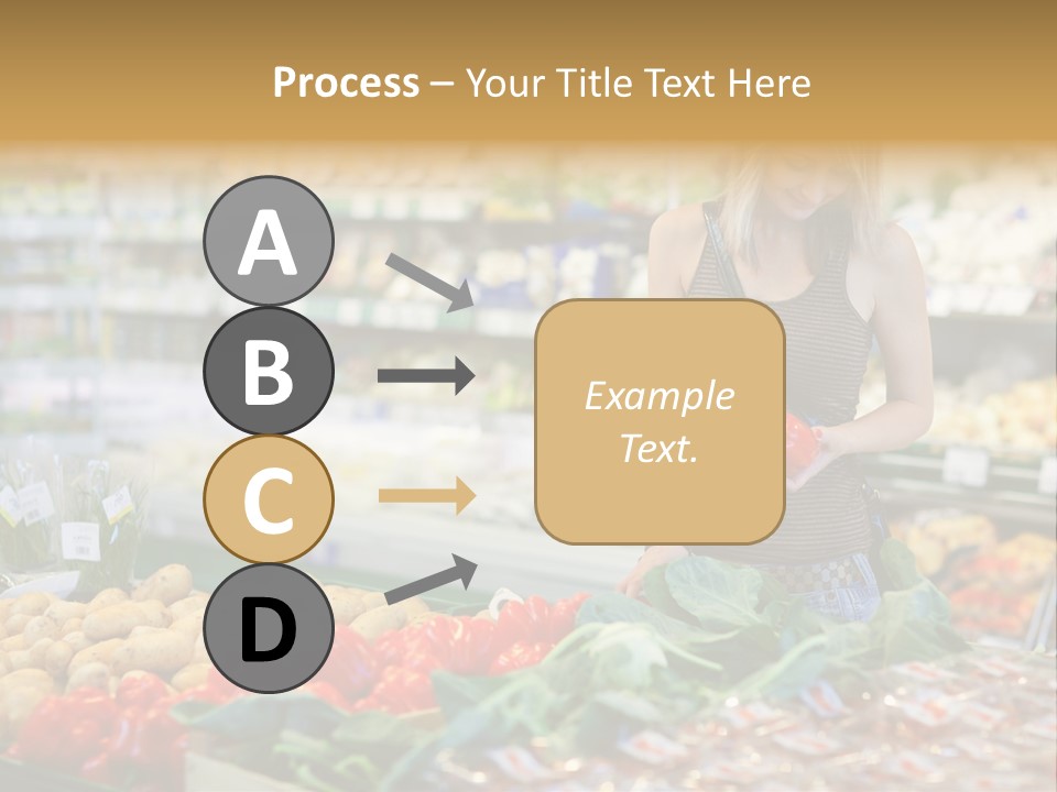 Fresh Diet Woman PowerPoint Template