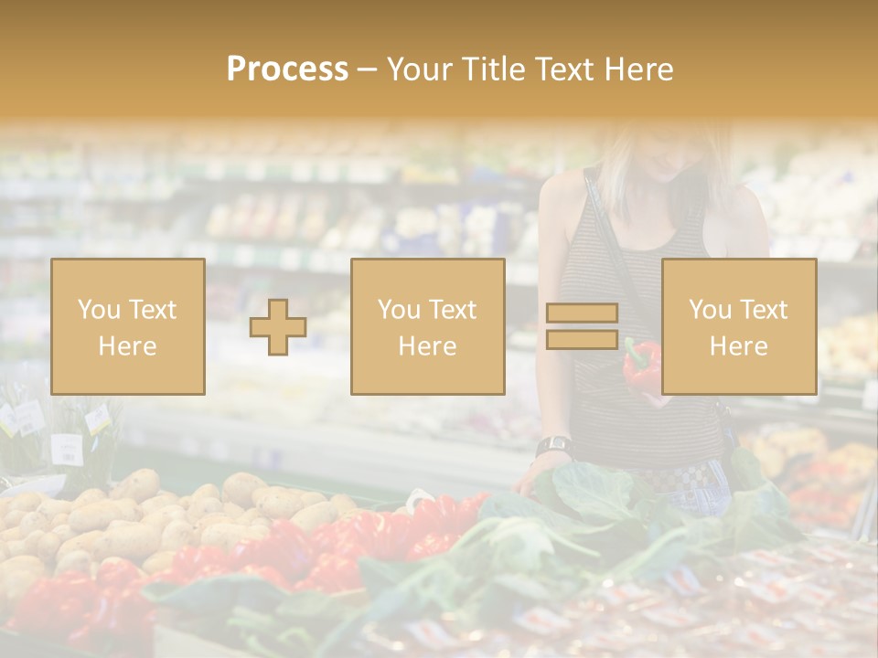 Fresh Diet Woman PowerPoint Template