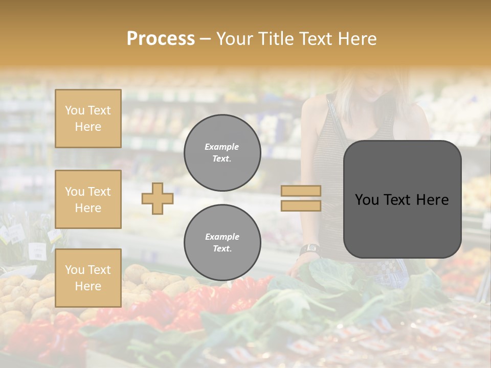 Fresh Diet Woman PowerPoint Template