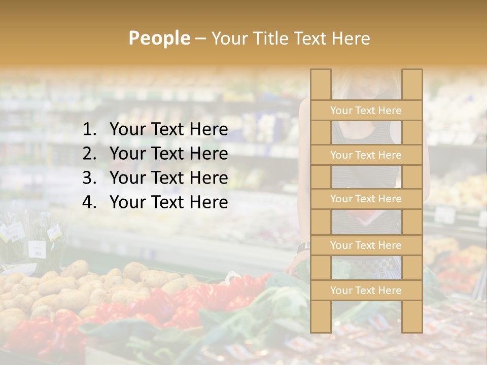 Fresh Diet Woman PowerPoint Template