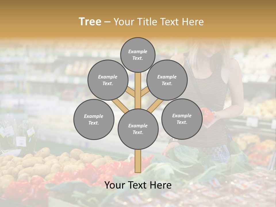 Fresh Diet Woman PowerPoint Template