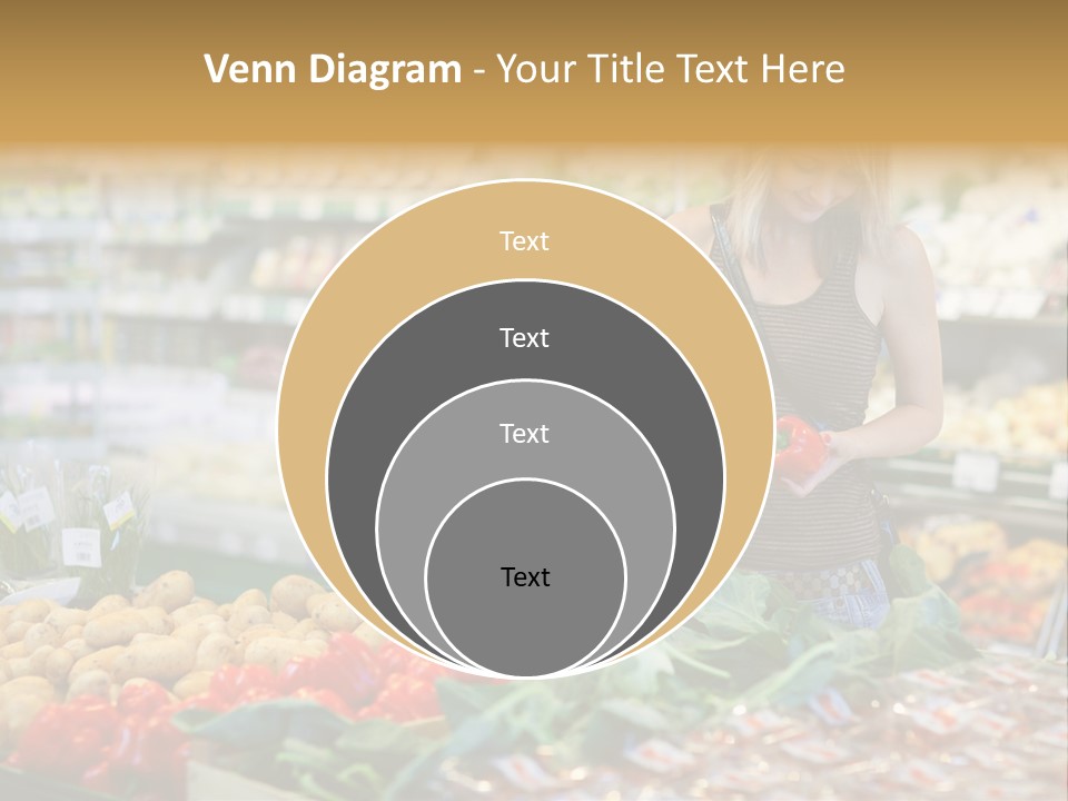 Fresh Diet Woman PowerPoint Template