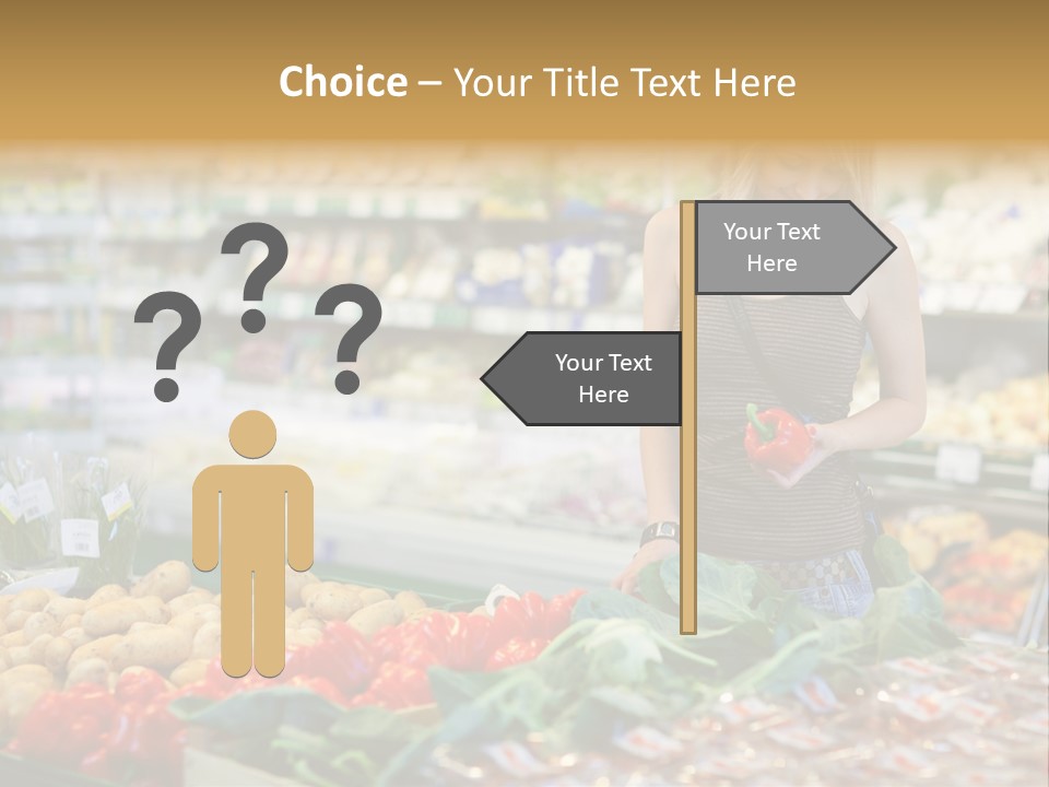 Fresh Diet Woman PowerPoint Template