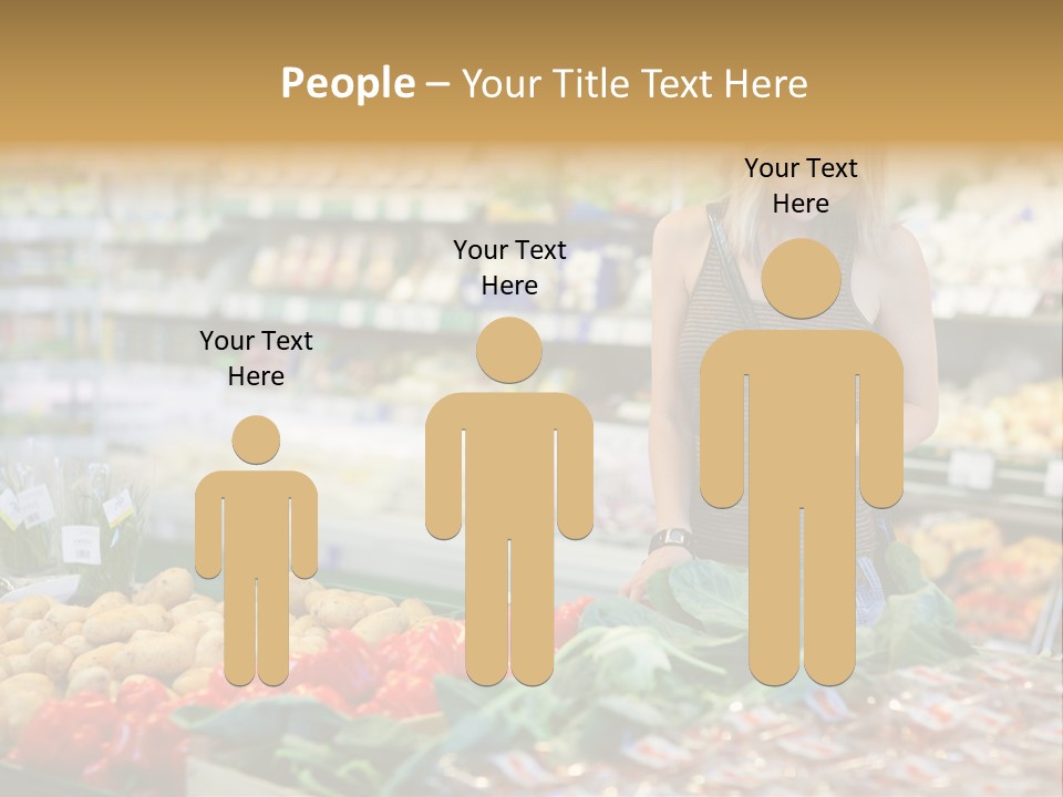 Fresh Diet Woman PowerPoint Template