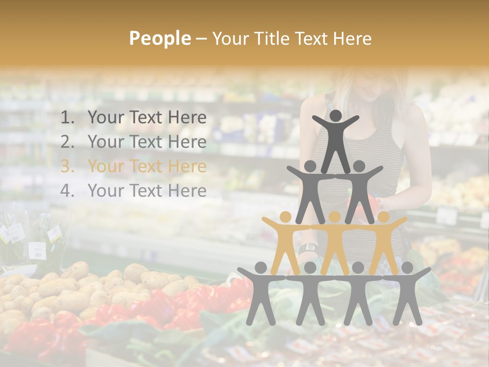 Fresh Diet Woman PowerPoint Template