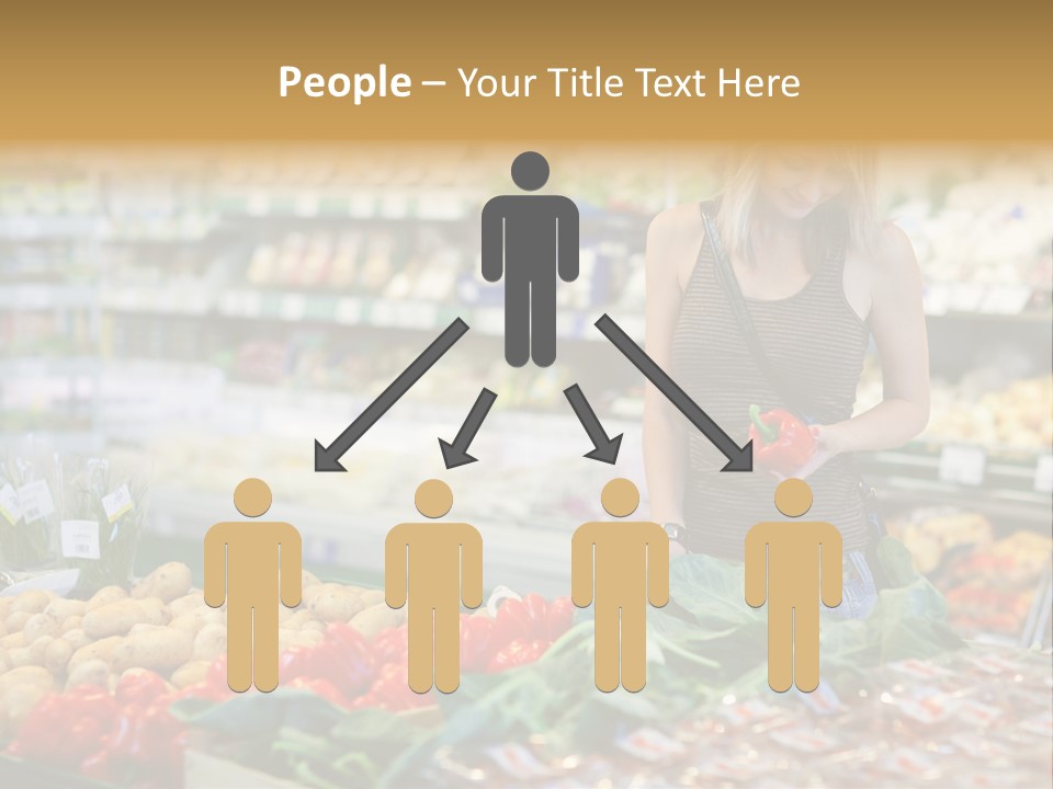 Fresh Diet Woman PowerPoint Template