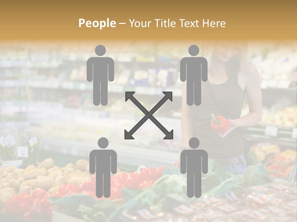 Fresh Diet Woman PowerPoint Template