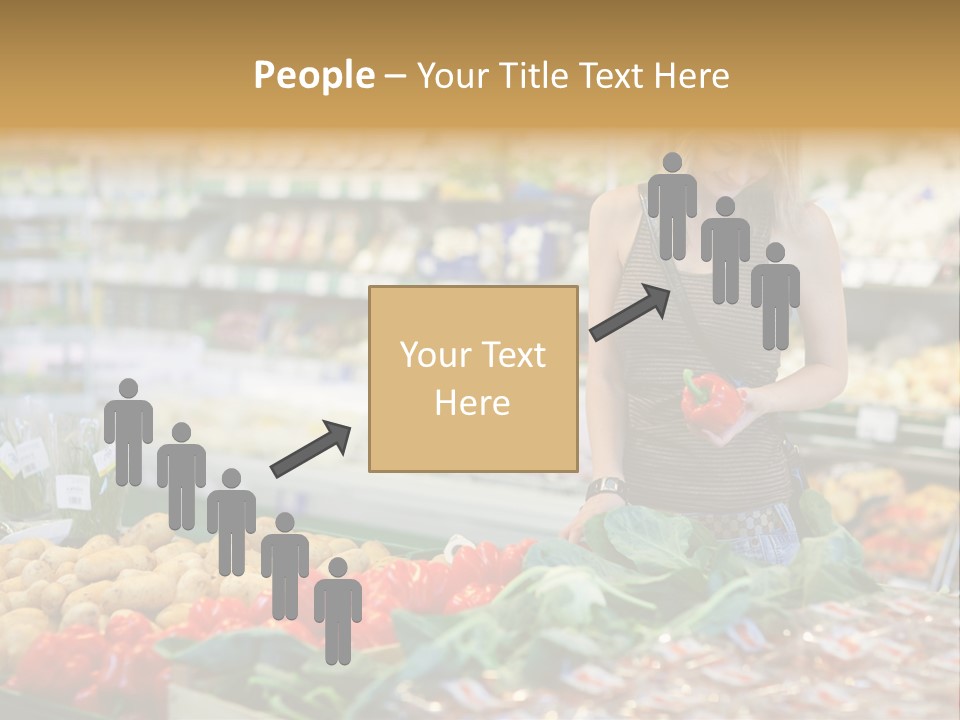 Fresh Diet Woman PowerPoint Template