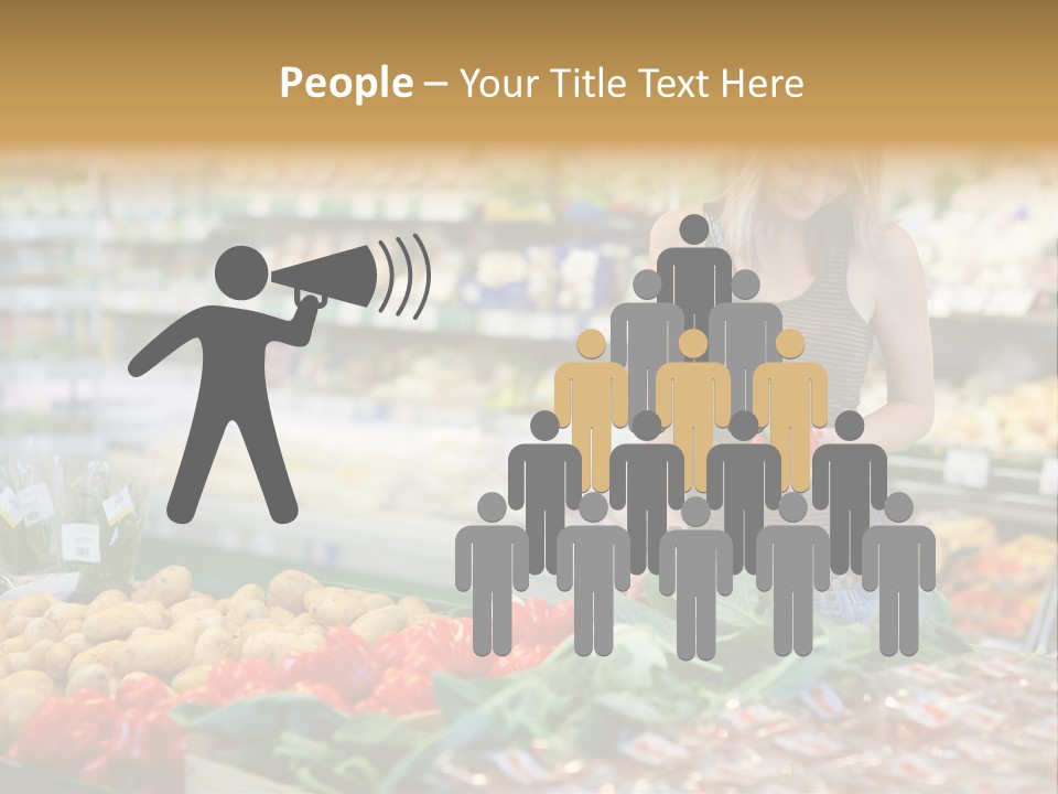 Fresh Diet Woman PowerPoint Template