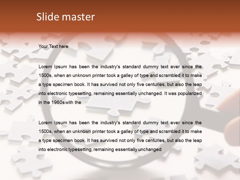 Isolated Paper Closeup PowerPoint Template