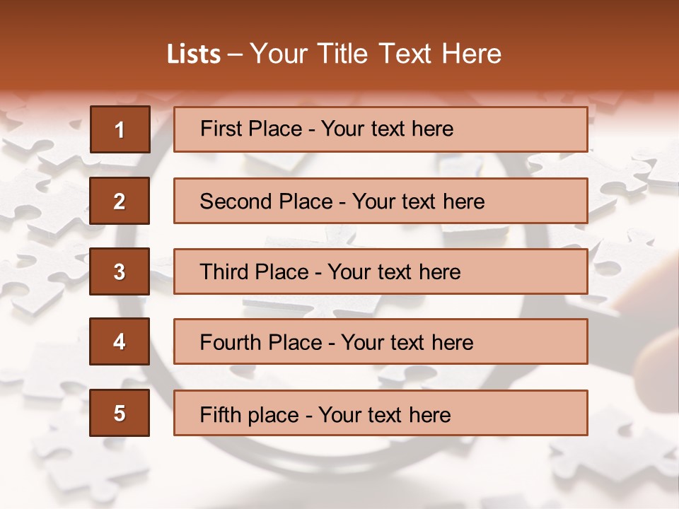 Isolated Paper Closeup PowerPoint Template