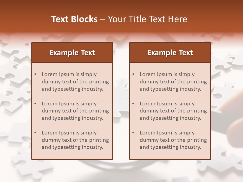 Isolated Paper Closeup PowerPoint Template
