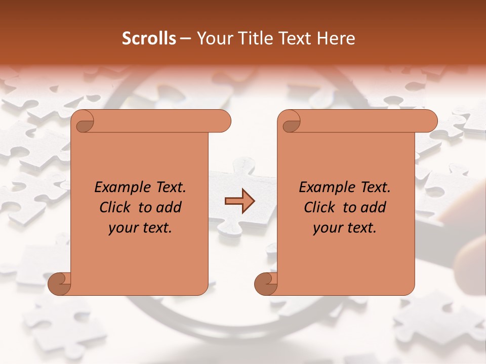 Isolated Paper Closeup PowerPoint Template