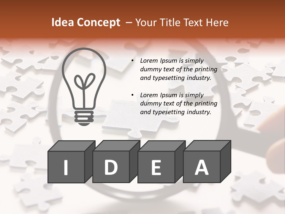 Isolated Paper Closeup PowerPoint Template